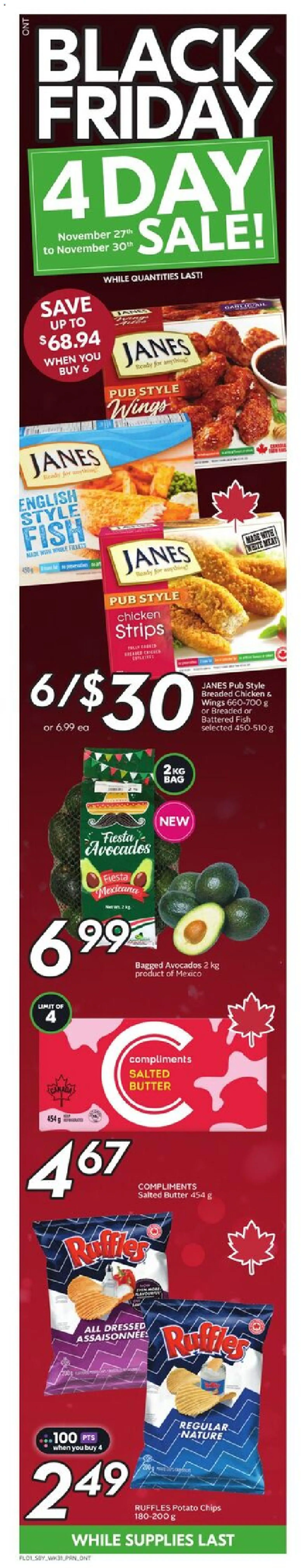Sobeys - Black Friday  - page 1- valid from Nov 27, 2025