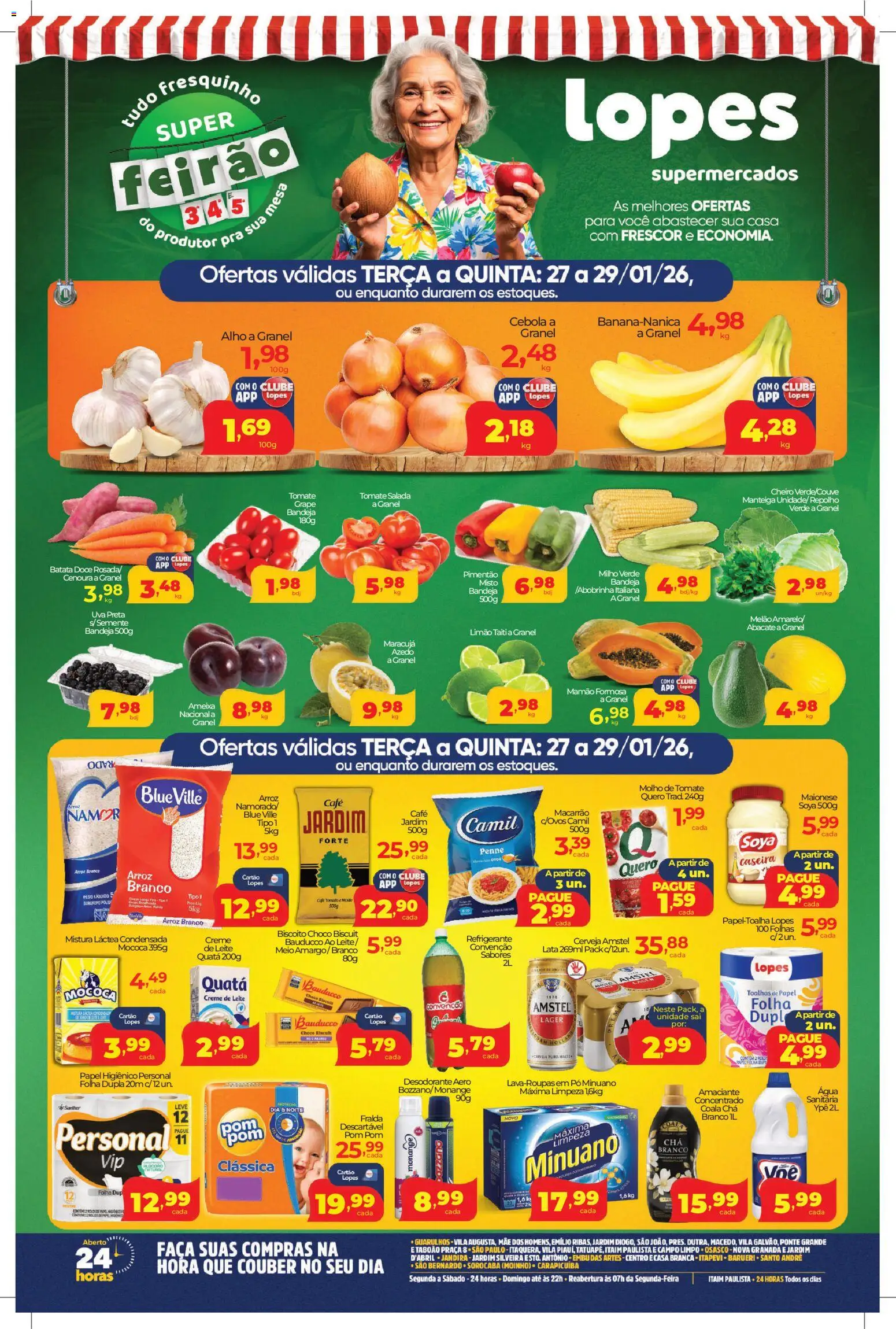 Lopes Supermercados - Ofertas da semana  - página 1- válido a partir de 27/01/2026
