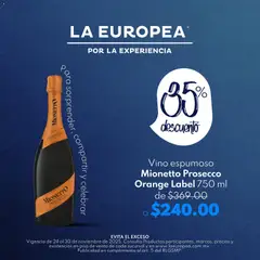 La Europea catálogo Mionetto Orange  válido desde 24/11/2025