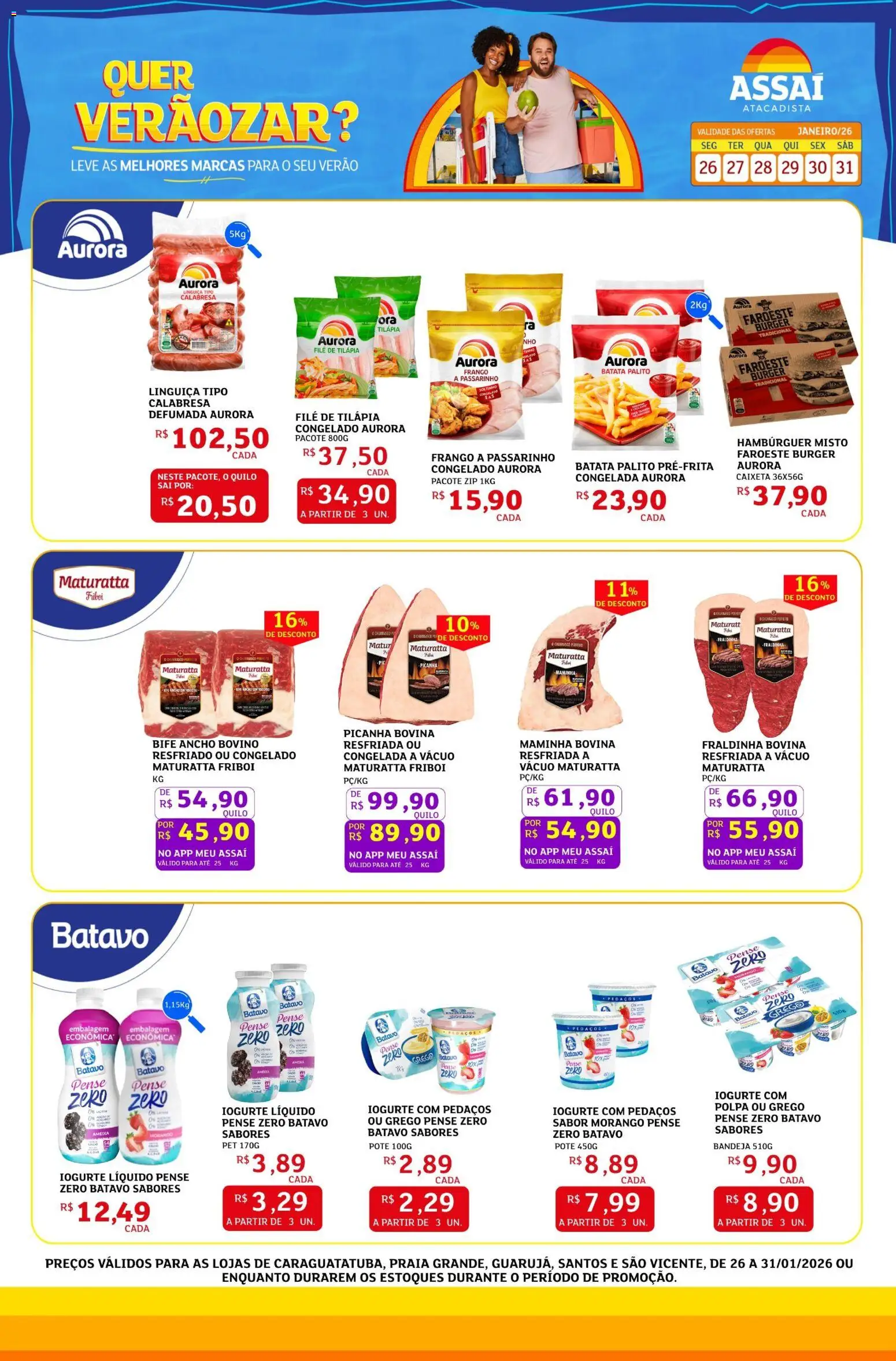 Encarte Assaí Atacadista - página 1- válido a partir de 26/01/2026
