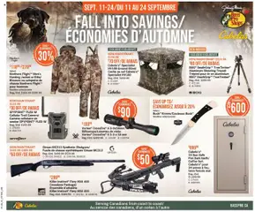 Preview Cabelas weekly flyer / circulaire valid from Sep 11, 2025
