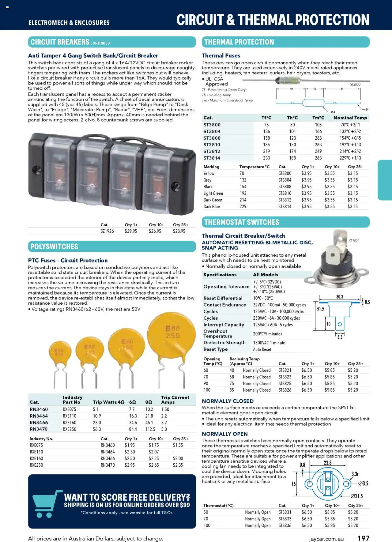 Jaycar Engineering & Scientific Catalogue 2025/2026  - page 197- valid from 09/07/2025