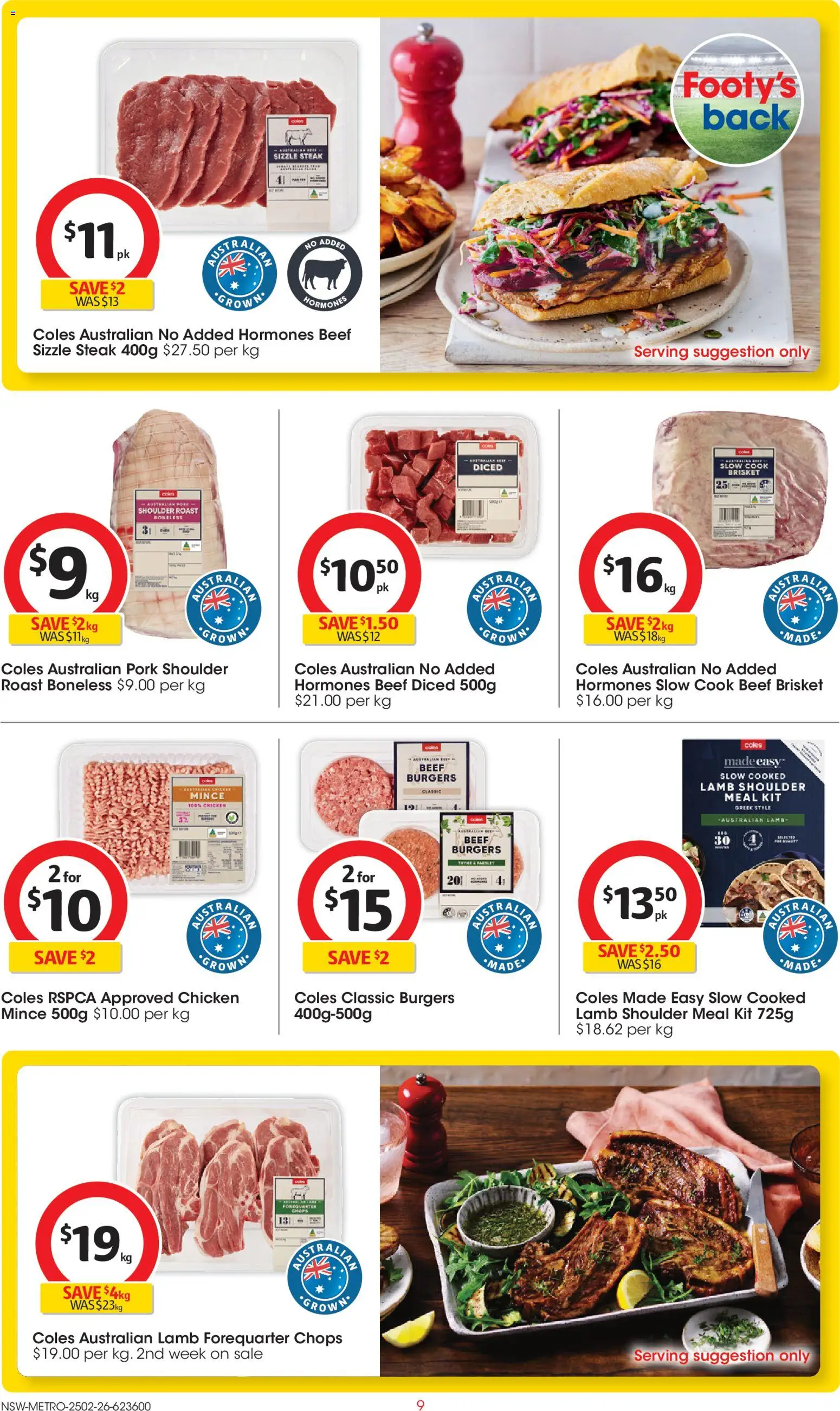 Coles Catalogue  - page 9- valid from 25/02/2026