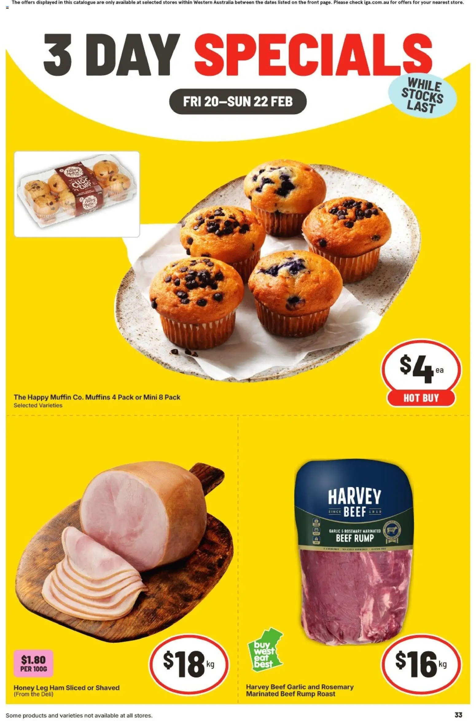 IGA - 3 Day Specials WA - page 1- valid from 20/02/2026