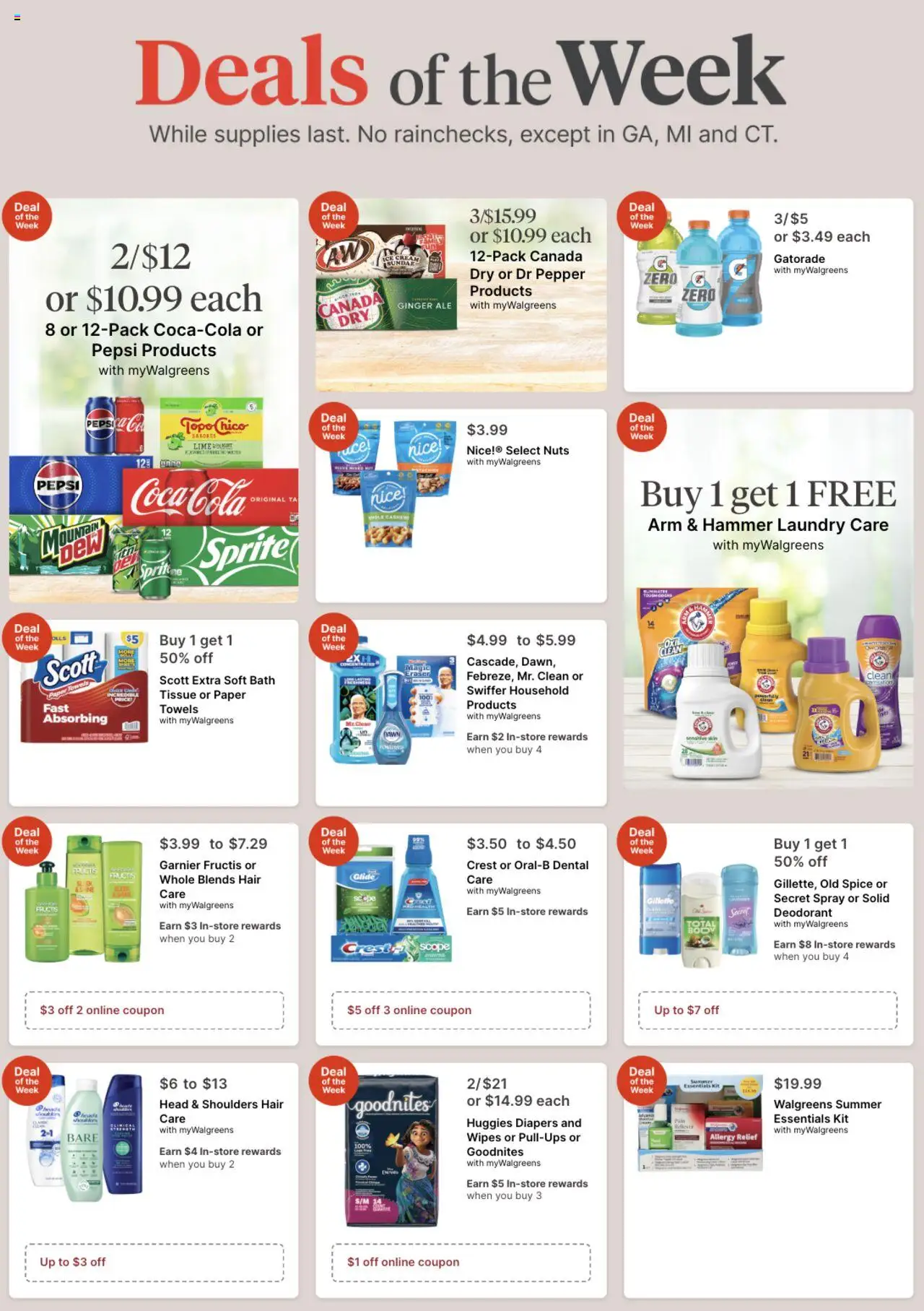 Walgreens Weekly Ad - page 1- valid from 08/10/2025