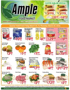 Preview Ample Food Market weekly flyer / circulaire valid from Mar 20, 2026