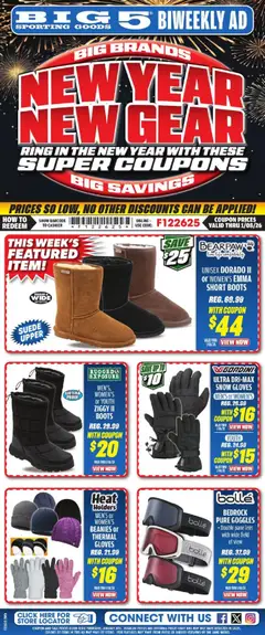 Preview Big 5 Sporting Goods Weekly Ad valid from 12/26/2025