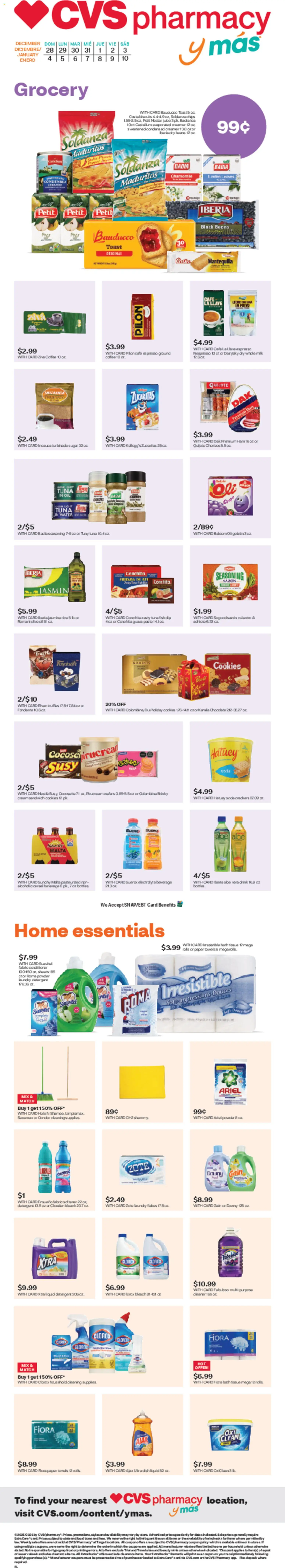 CVS Pharmacy y más - page 1- valid from 12/28/2025