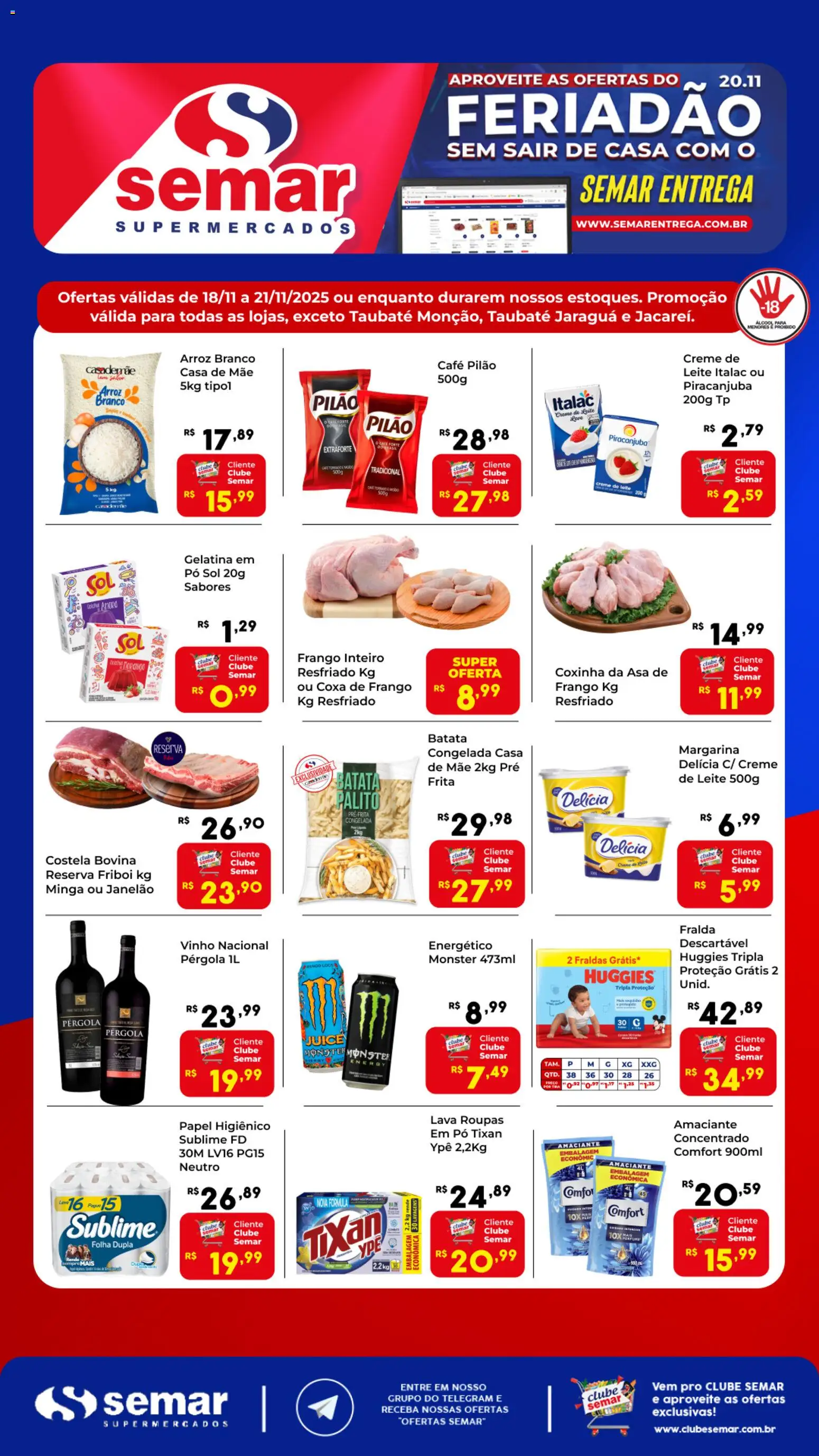 Semar Supermercado - Ofertas da semana - página 1- válido a partir de 18/11/2025
