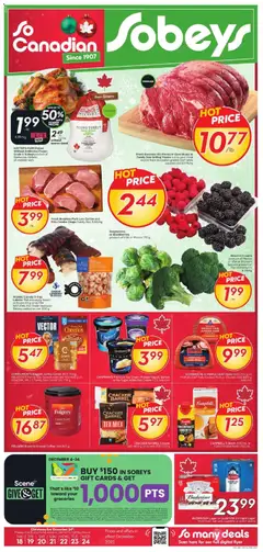 Preview Sobeys weekly flyer / circulaire valid from Dec 18, 2025