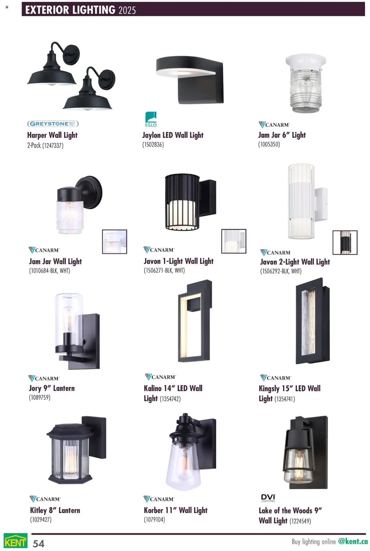 Kent - Lighting Catalogue 2025 - page 54- valid from Mar 1, 2025