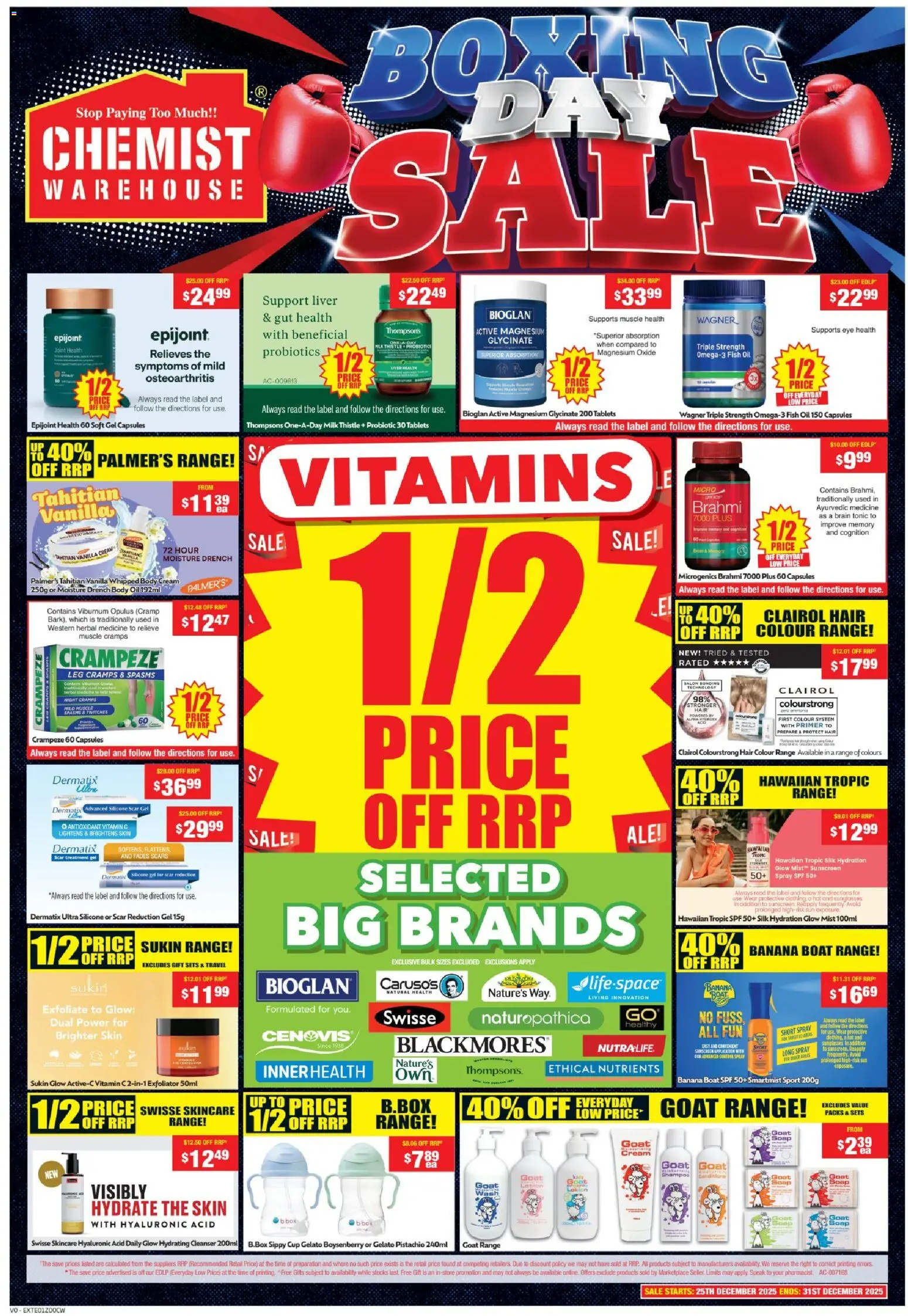 Chemist Warehouse Catalogue - page 1- valid from 25/12/2025