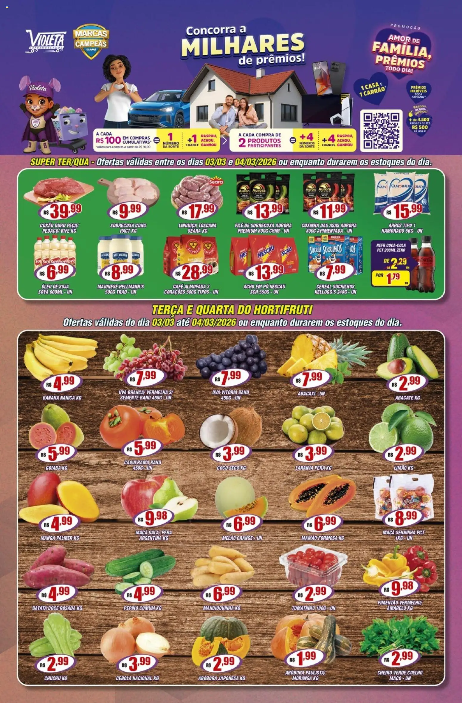 Violeta Supermercados - Ofertas da semana - página 1- válido a partir de 03/03/2026
