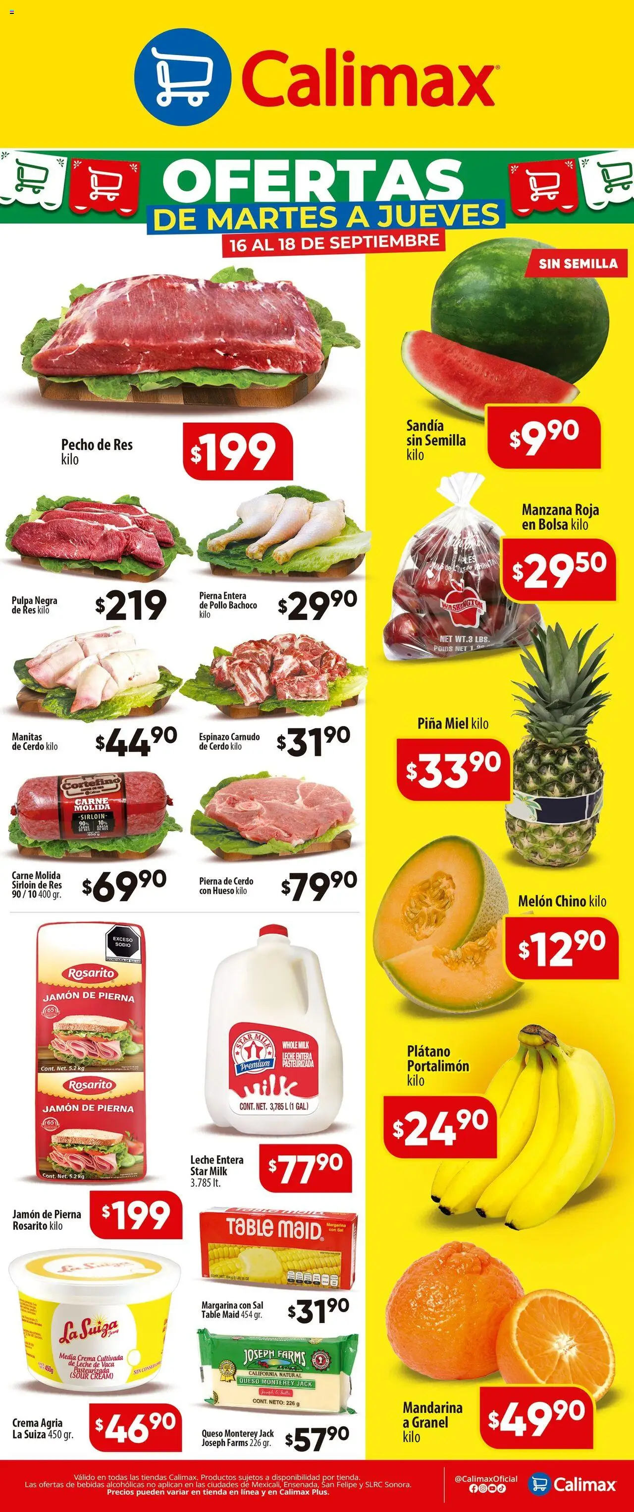 Calimax - Folleto - página 1- válido desde 16/09/2025