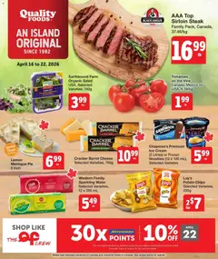 Preview Quality Foods weekly flyer / circulaire valid from Apr 16, 2026