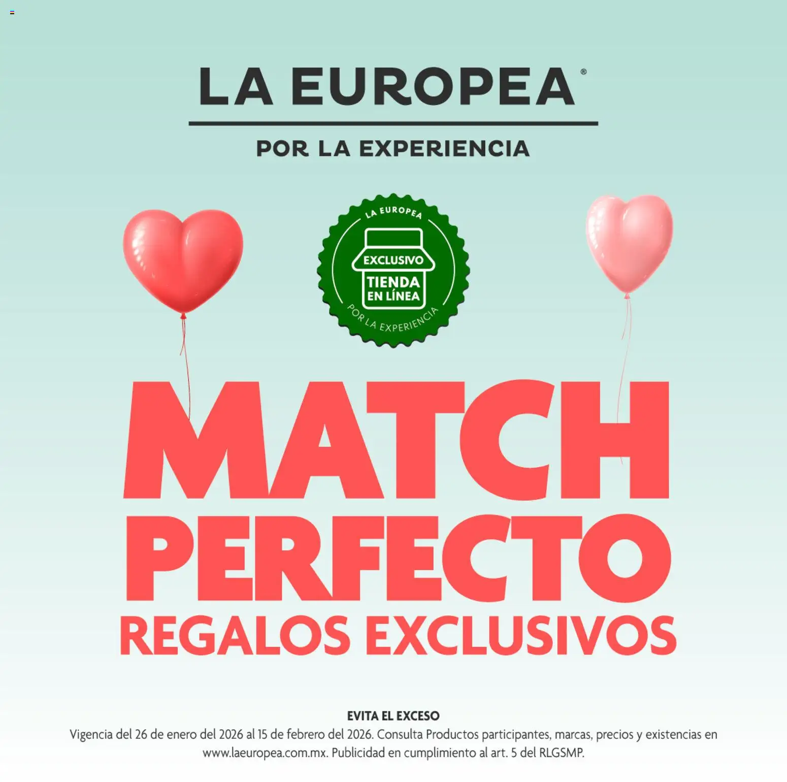 La Europea catálogo Match perfecto regalos exclusivos - página 1- válido desde 26/01/2026