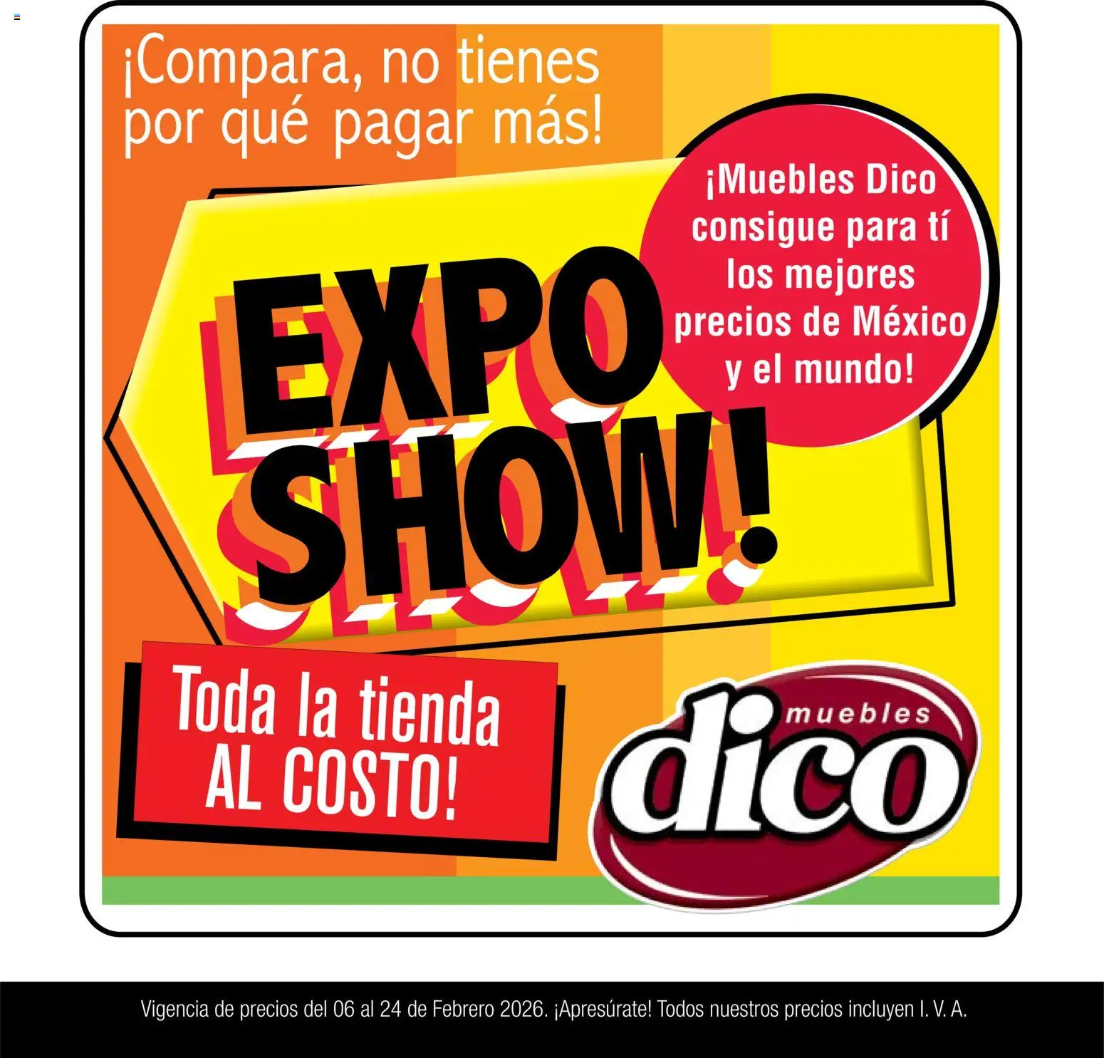 Muebles Dico catálogo Expo Show - página 1- válido desde 06/02/2026