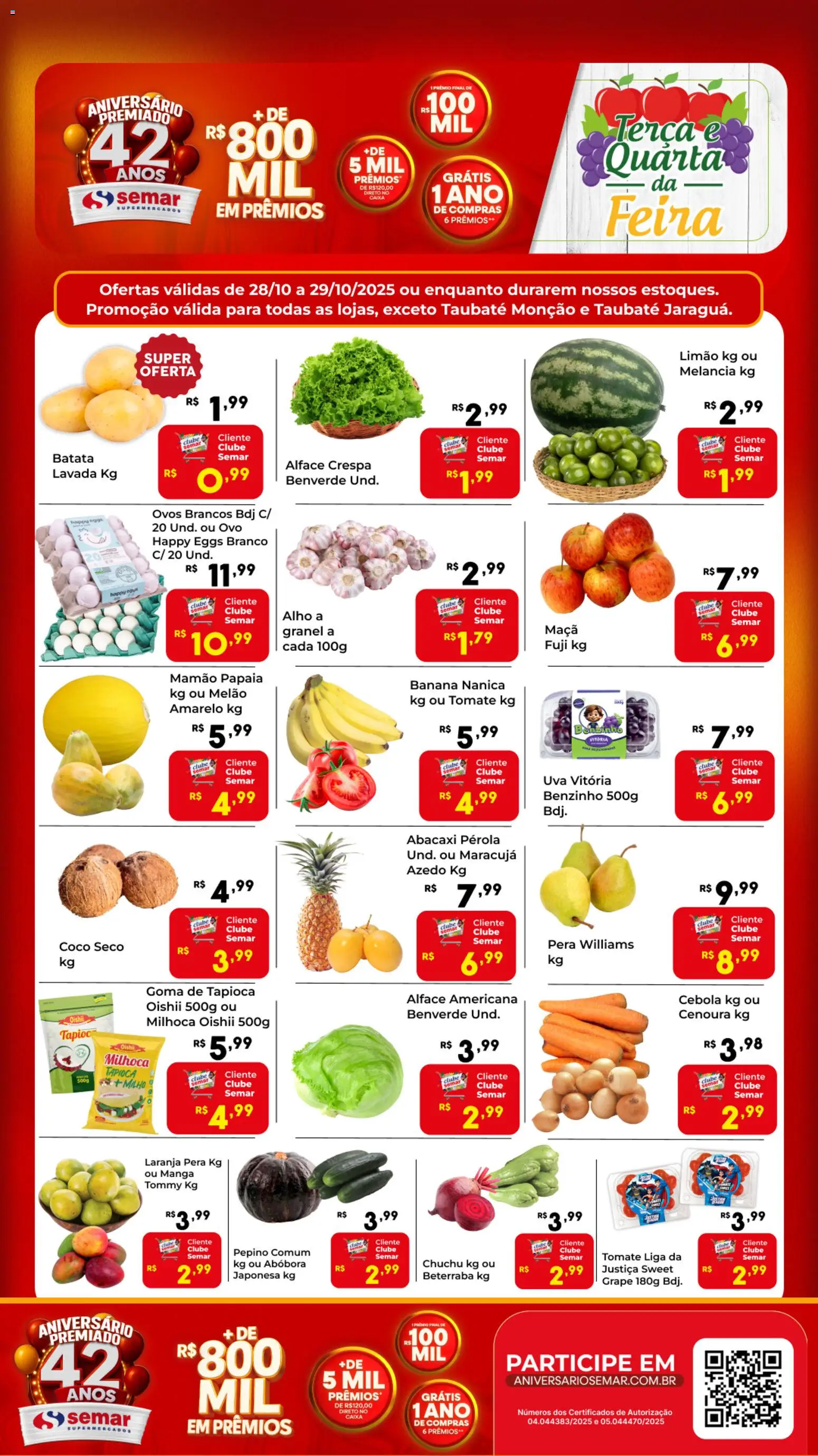 Semar Supermercado - Ofertas Feira - página 1- válido a partir de 28/10/2025

