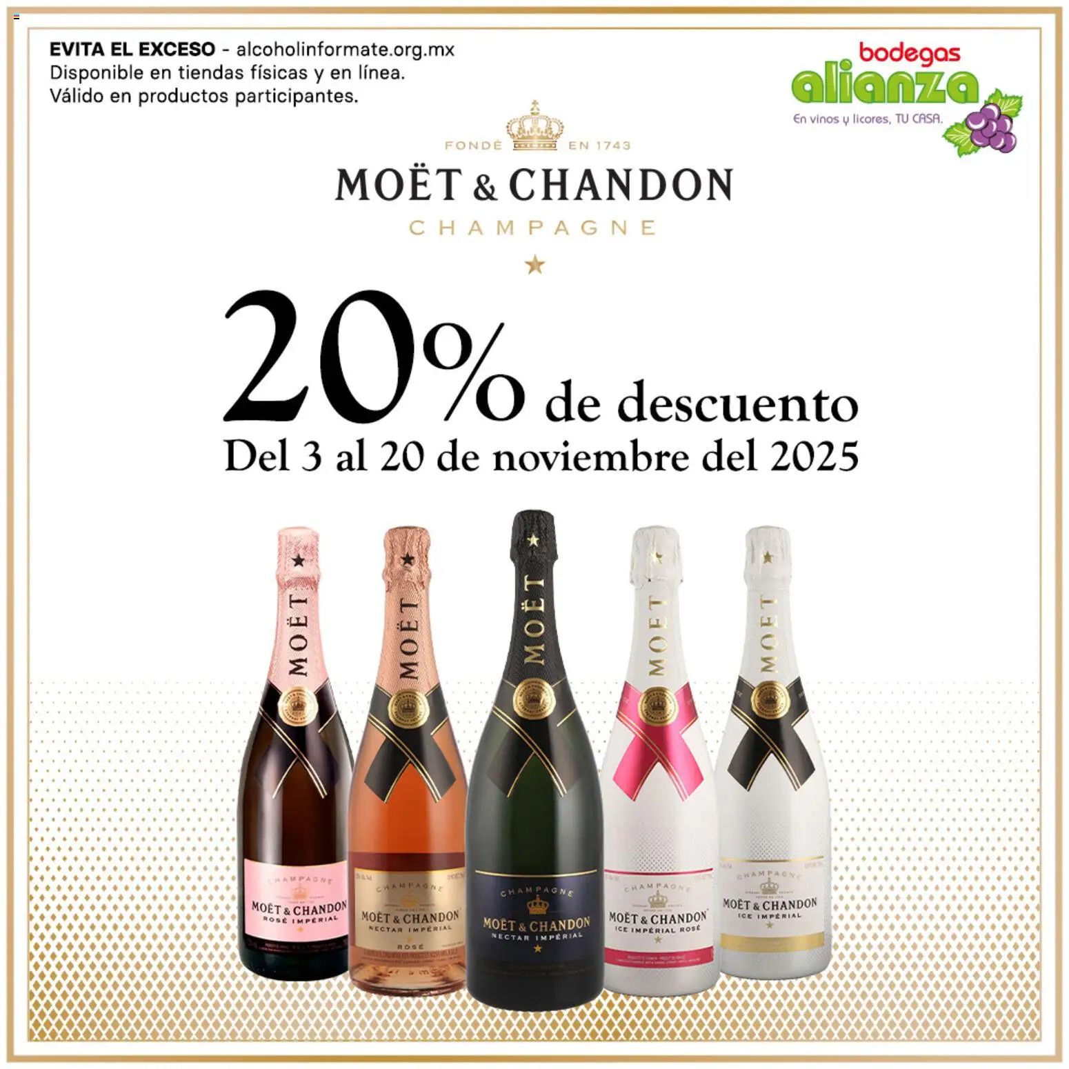 Bodegas Alianza catálogo Moët & Chandon - página 1- válido desde 03/11/2025