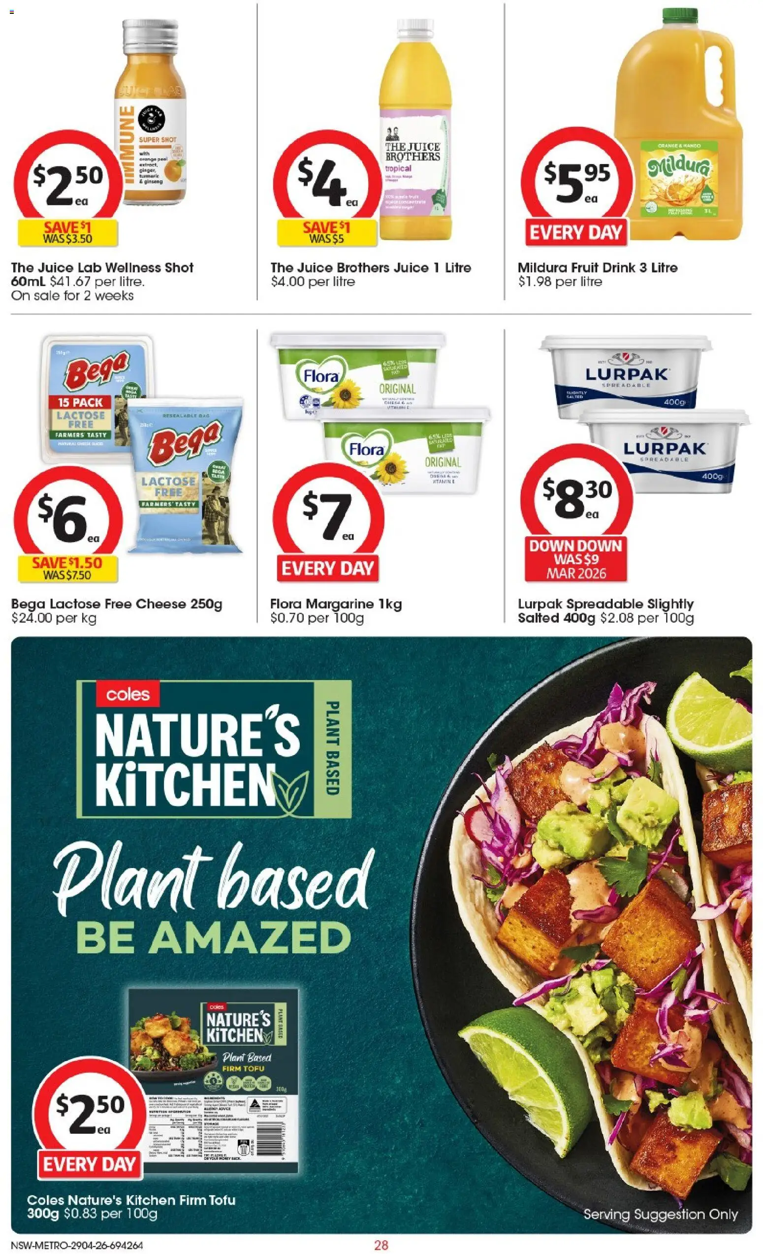 Coles catalogue  - page 28- valid from 29/04/2026