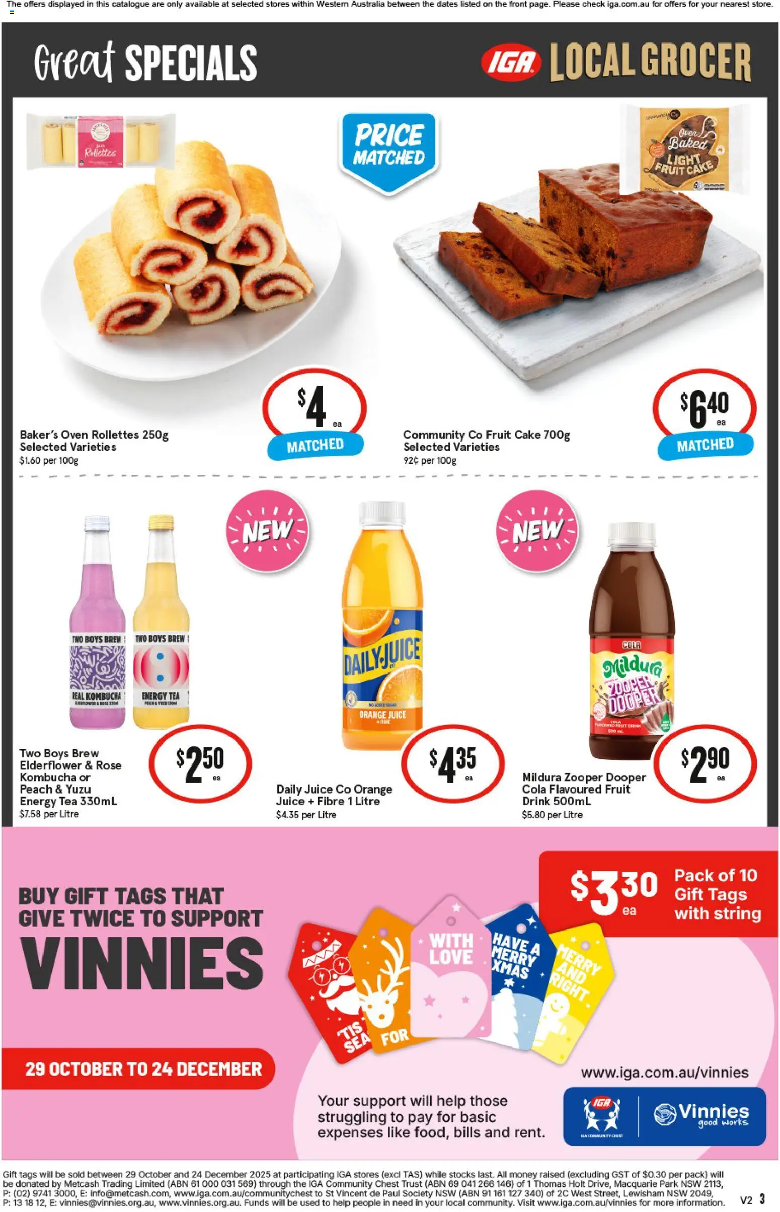 IGA Local Grocer WA - page 4- valid from 12/11/2025