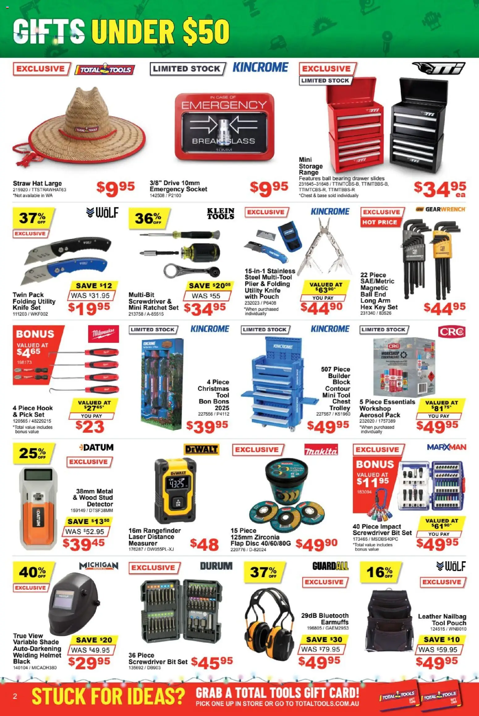 Total Tools Catalogue - page 2- valid from 02/12/2025