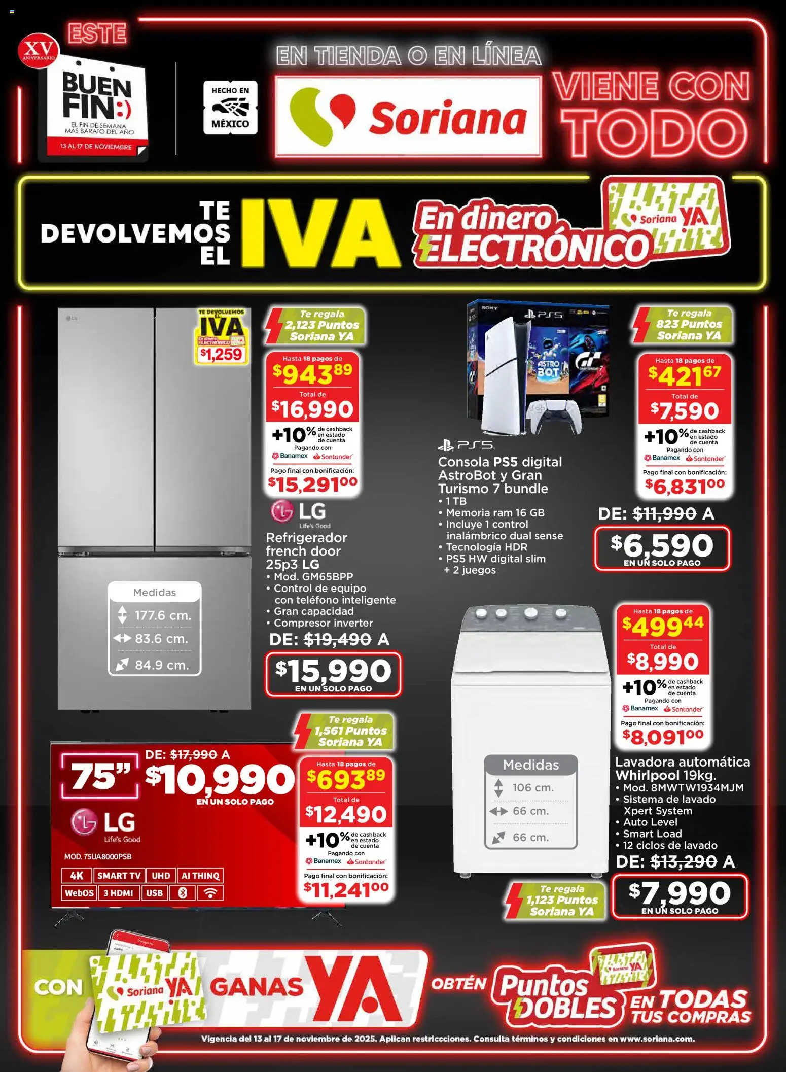 Soriana - Buen Fin Súper Frontera - página 1- válido desde 13/11/2025