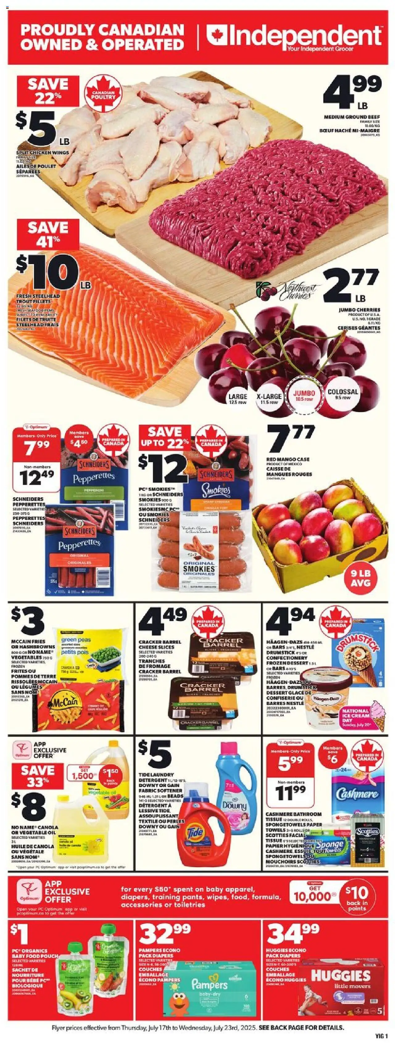 Independent Grocer weekly flyer / circulaire - page 3- valid from Jul 17, 2025
