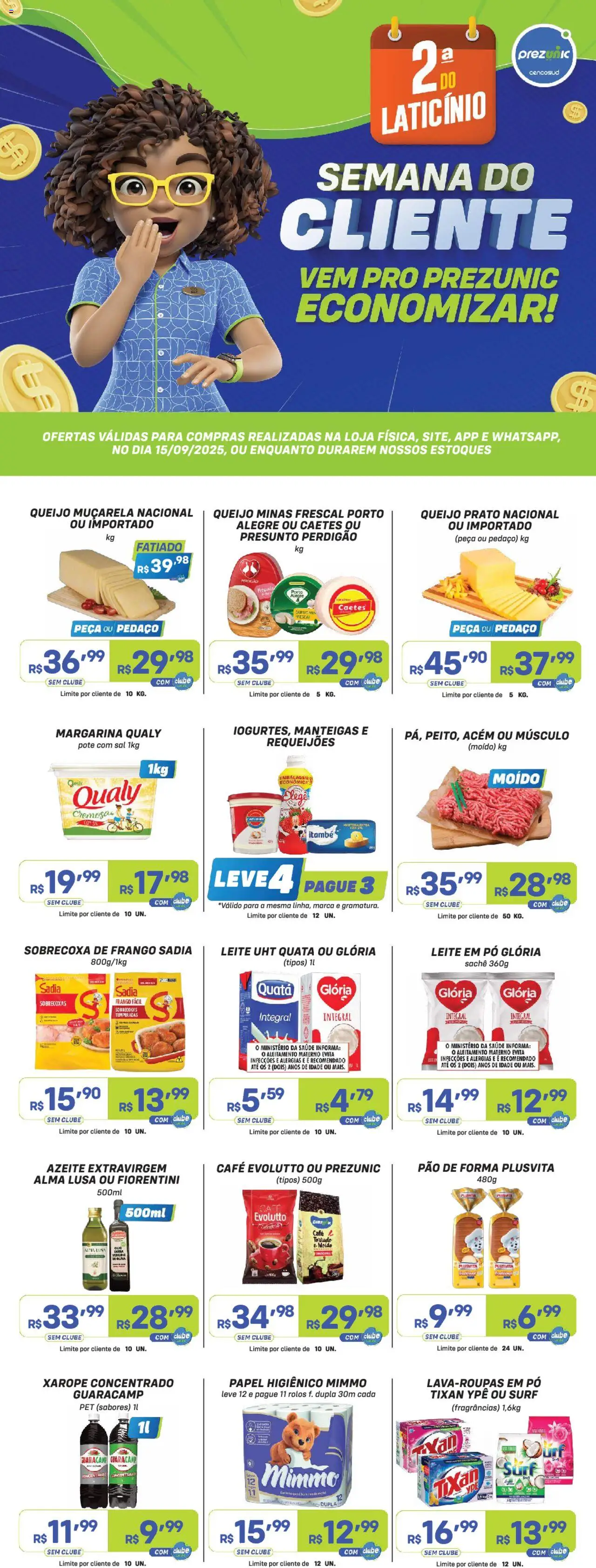 Encarte Prezunic - página 1- válido a partir de 15/09/2025
