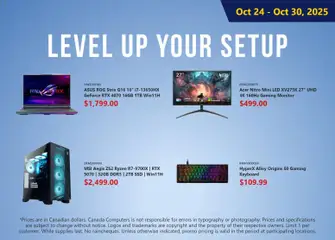 Preview Canada Computers - Weekly flyer valid from Oct 24, 2025