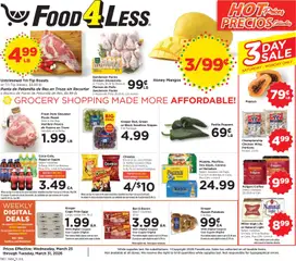 Preview Food 4 Less Weekly Ad valid from 03/25/2026