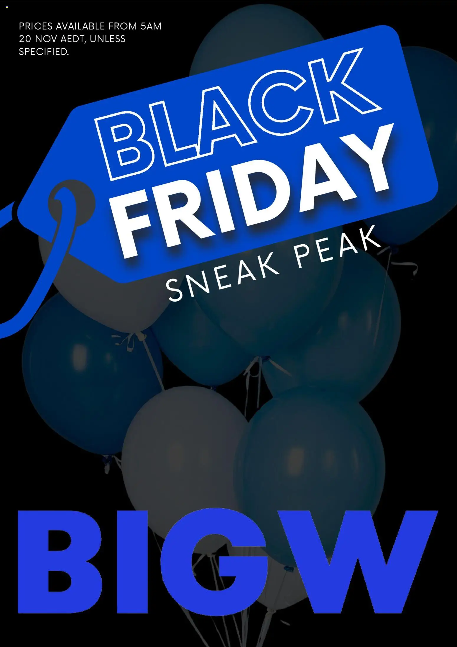 Big W Black Friday - page 1- valid from 20/11/2025