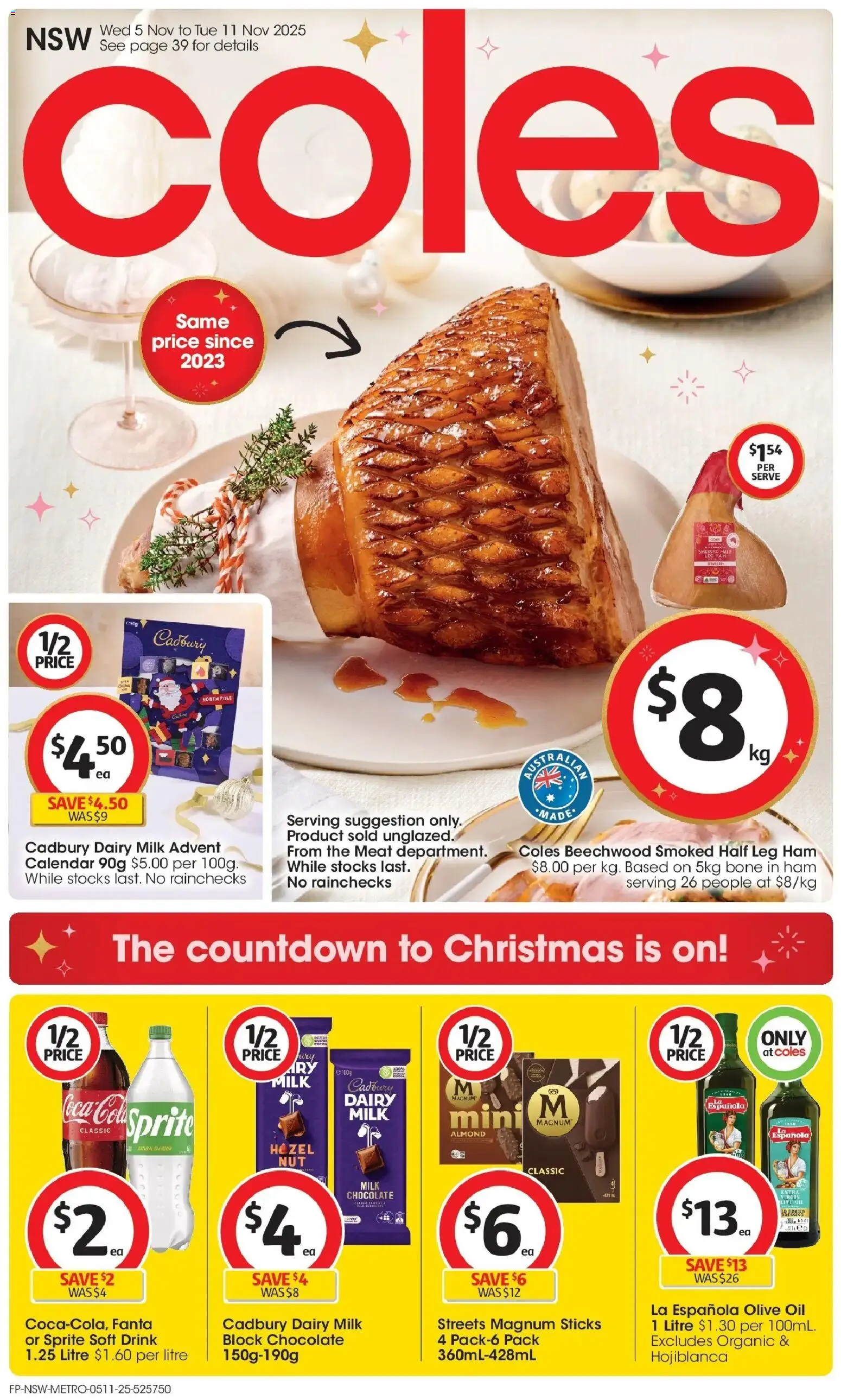 Coles Catalogue NSW - page 1- valid from 05/11/2025