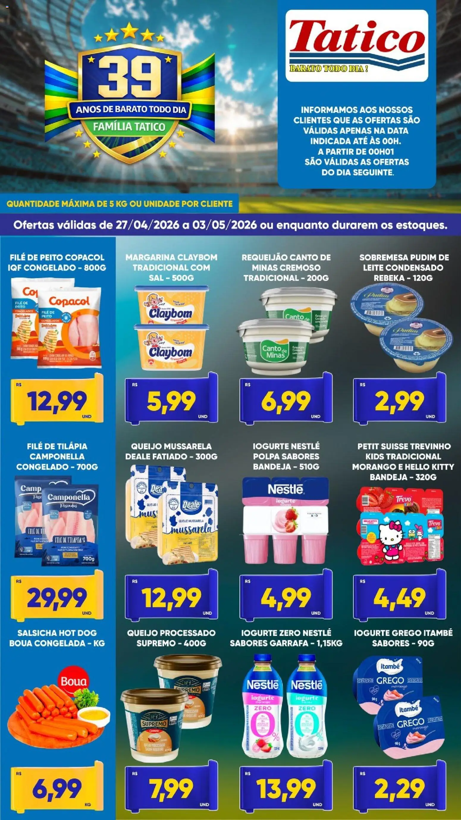 Tatico - Ofertas da semana - página 1- válido a partir de 27/04/2026
