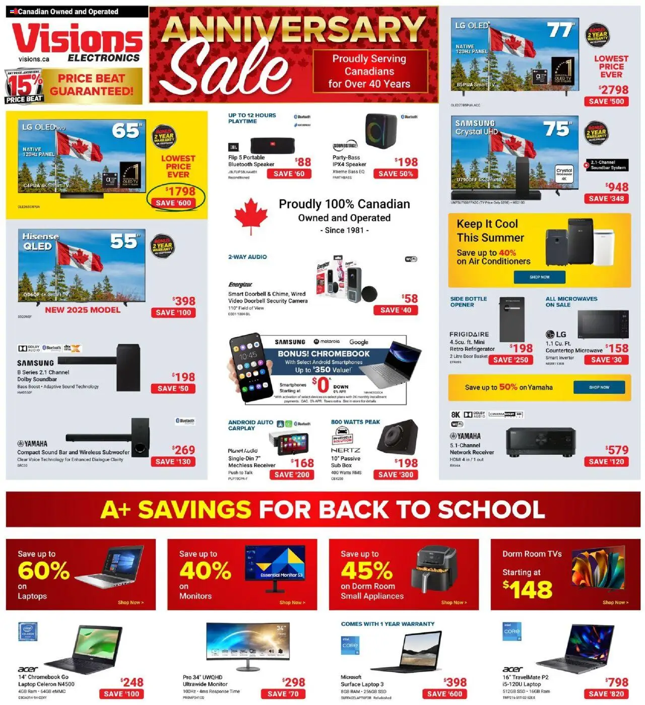 Visions weekly flyer / circulaire - page 1- valid from Aug 15, 2025
