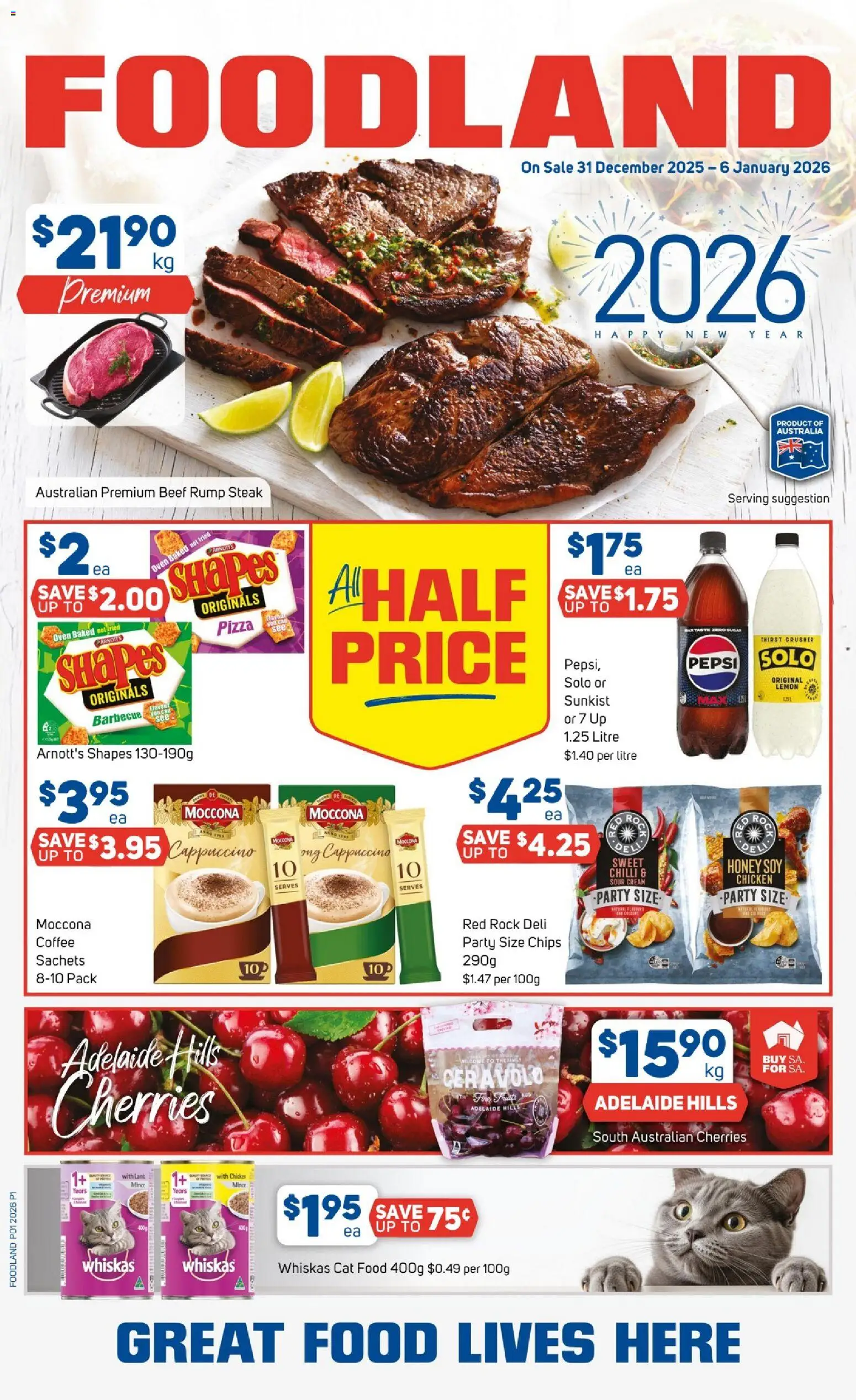 Foodland  Catalogue  - page 1- valid from 31/12/2025