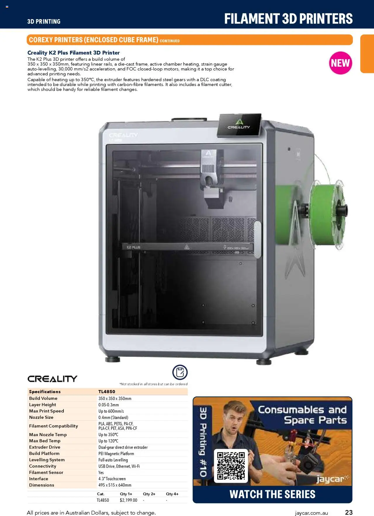Jaycar Engineering & Scientific Catalogue 2025/2026  - page 23- valid from 09/07/2025