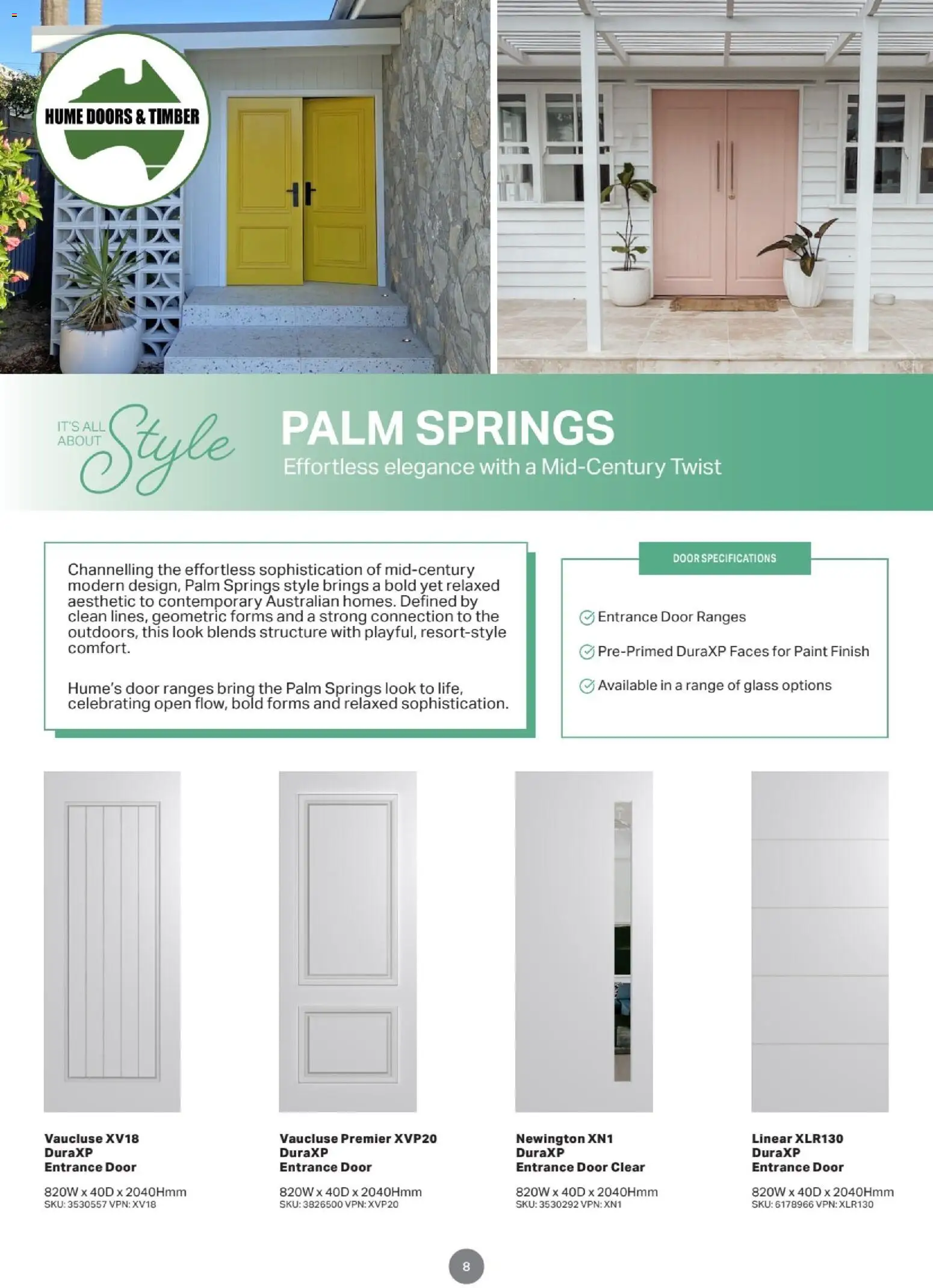 Mitre 10 Door & Door Furniture E-selection Guide 2025 - page 8- valid from 05/02/2026