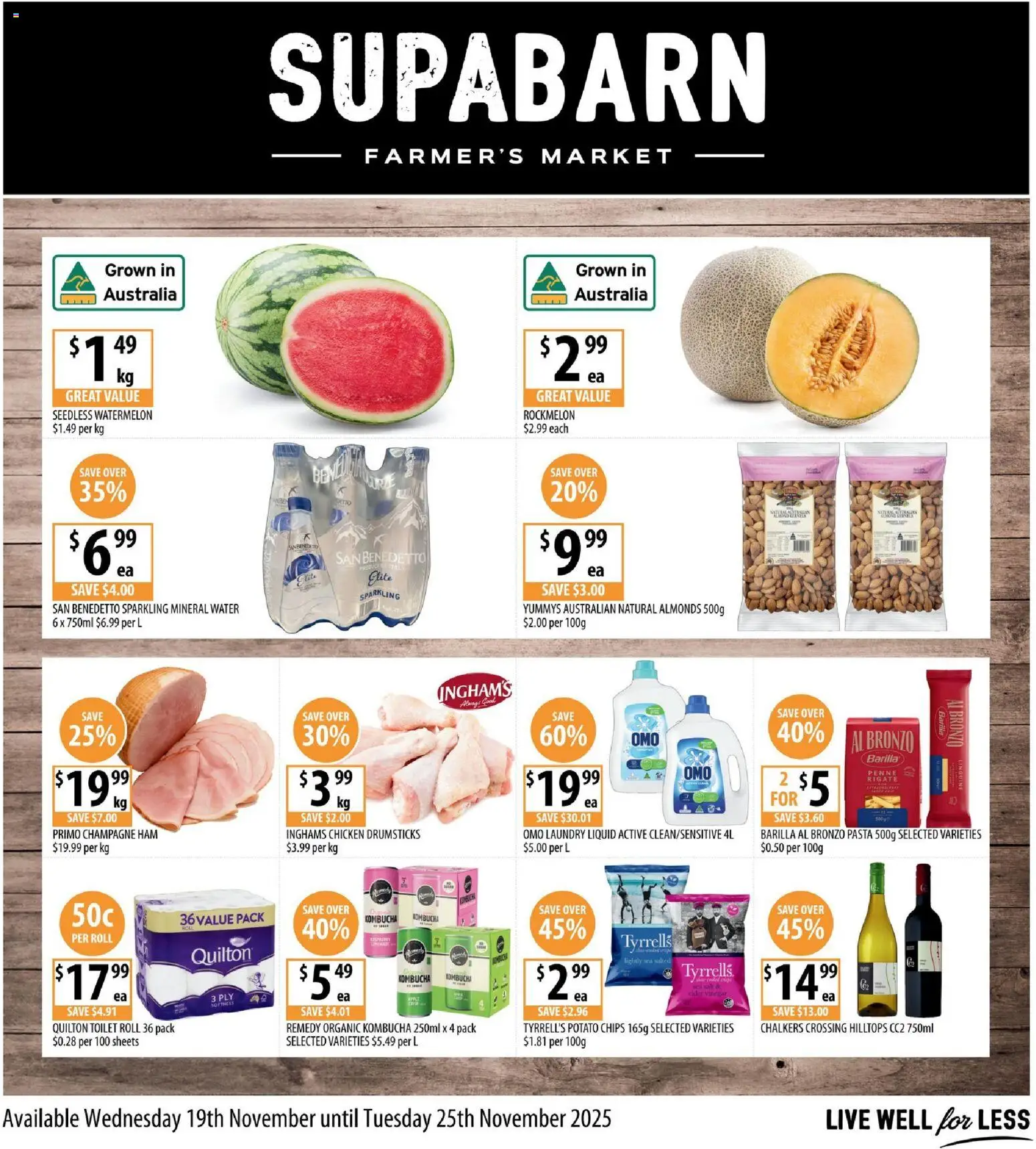 Supabarn  Catalogue  - page 1- valid from 19/11/2025