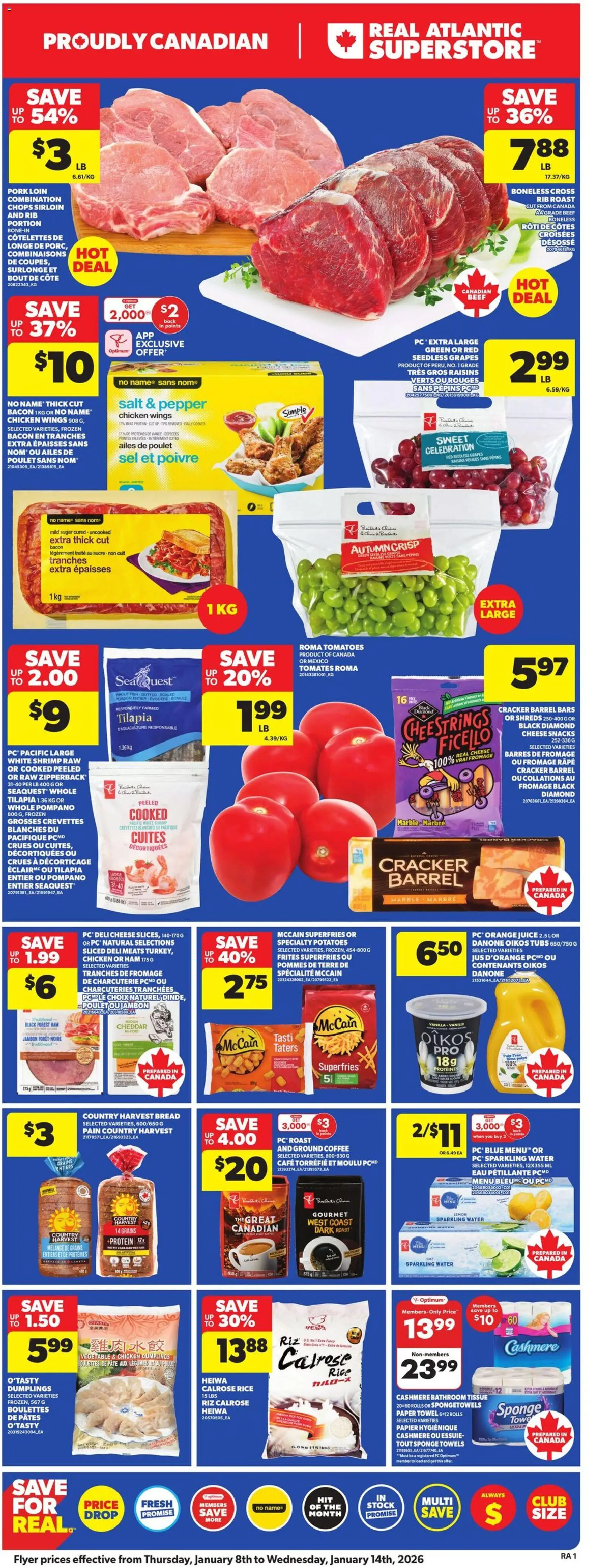 Atlantic Superstore weekly flyer / circulaire - page 3- valid from Jan 8, 2026