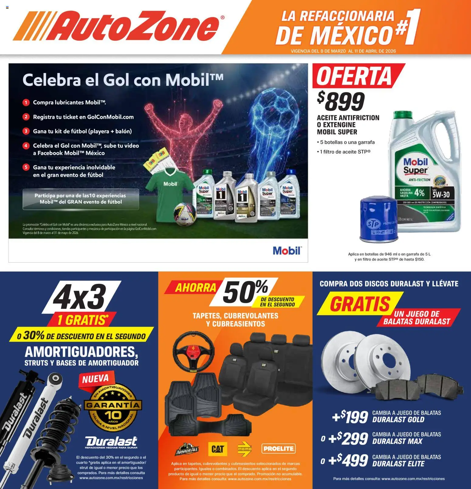 AutoZone catálogo - página 1- válido desde 08/03/2026