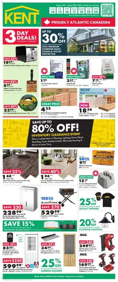 Preview Kent weekly flyer / circulaire valid from Aug 14, 2025