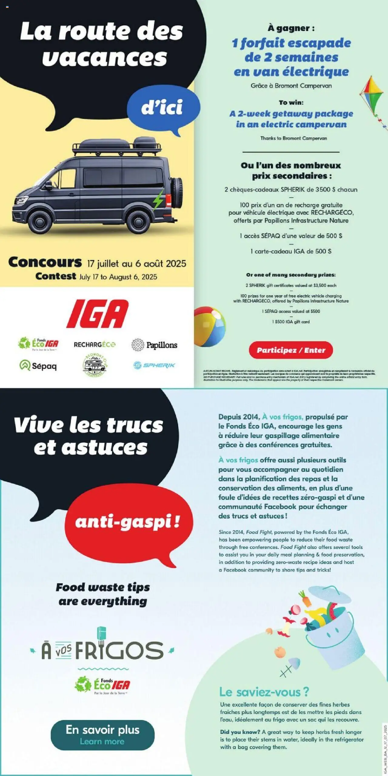 IGA weekly flyer / circulaire - page 14- valid from Jul 17, 2025