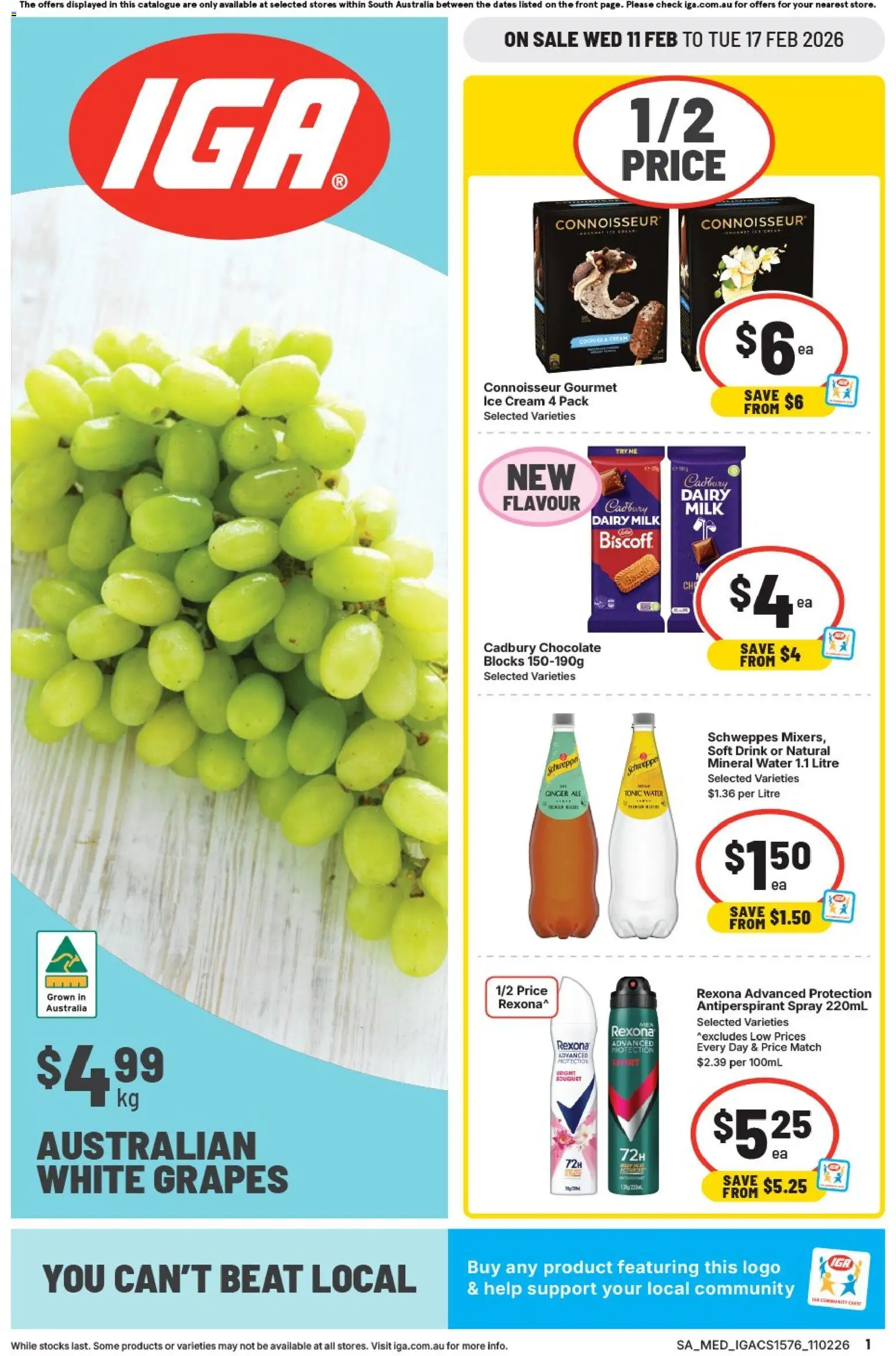 IGA Catalogue SA - page 1- valid from 11/02/2026