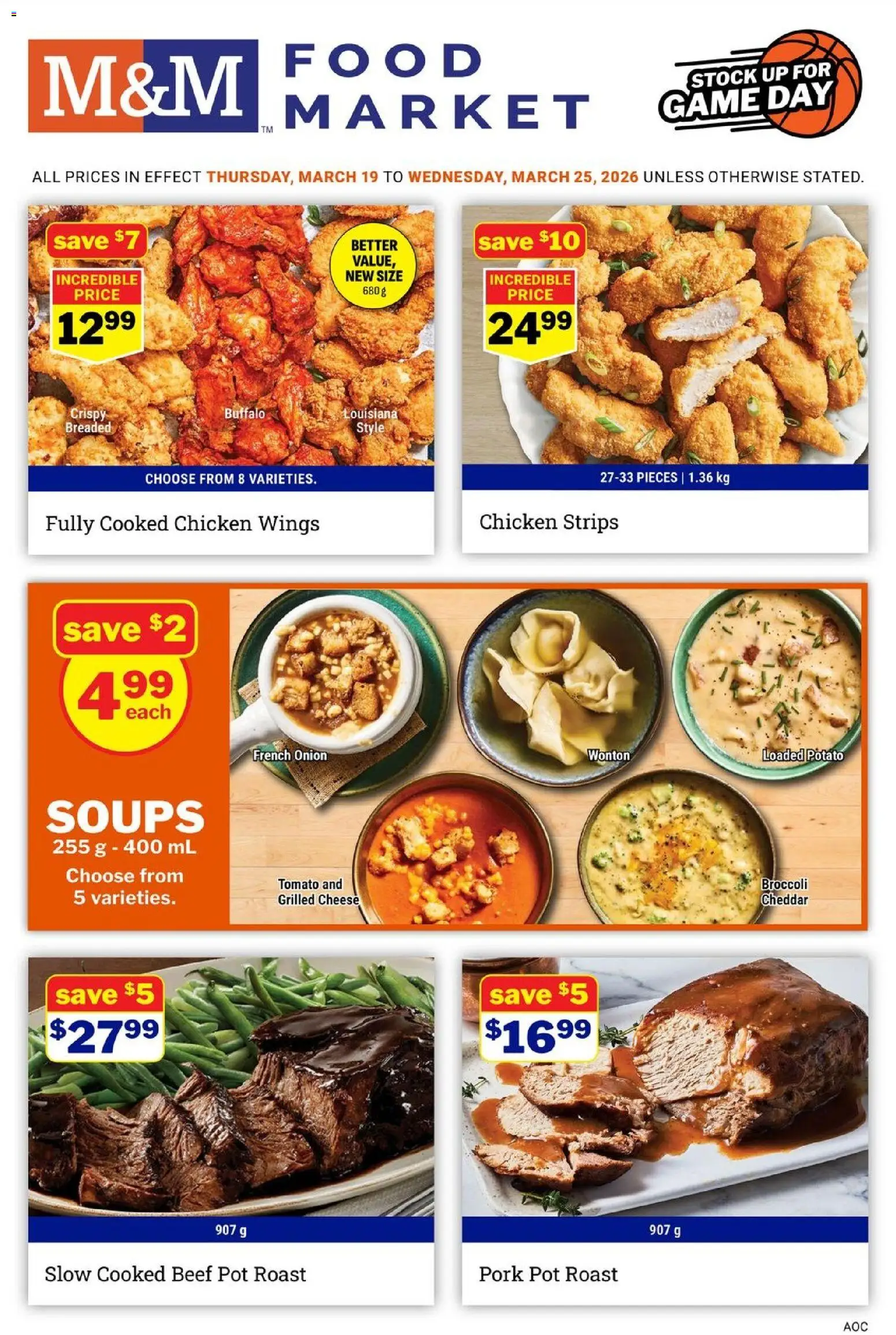 M&M Food Market weekly flyer / circulaire - page 1- valid from Mar 19, 2026