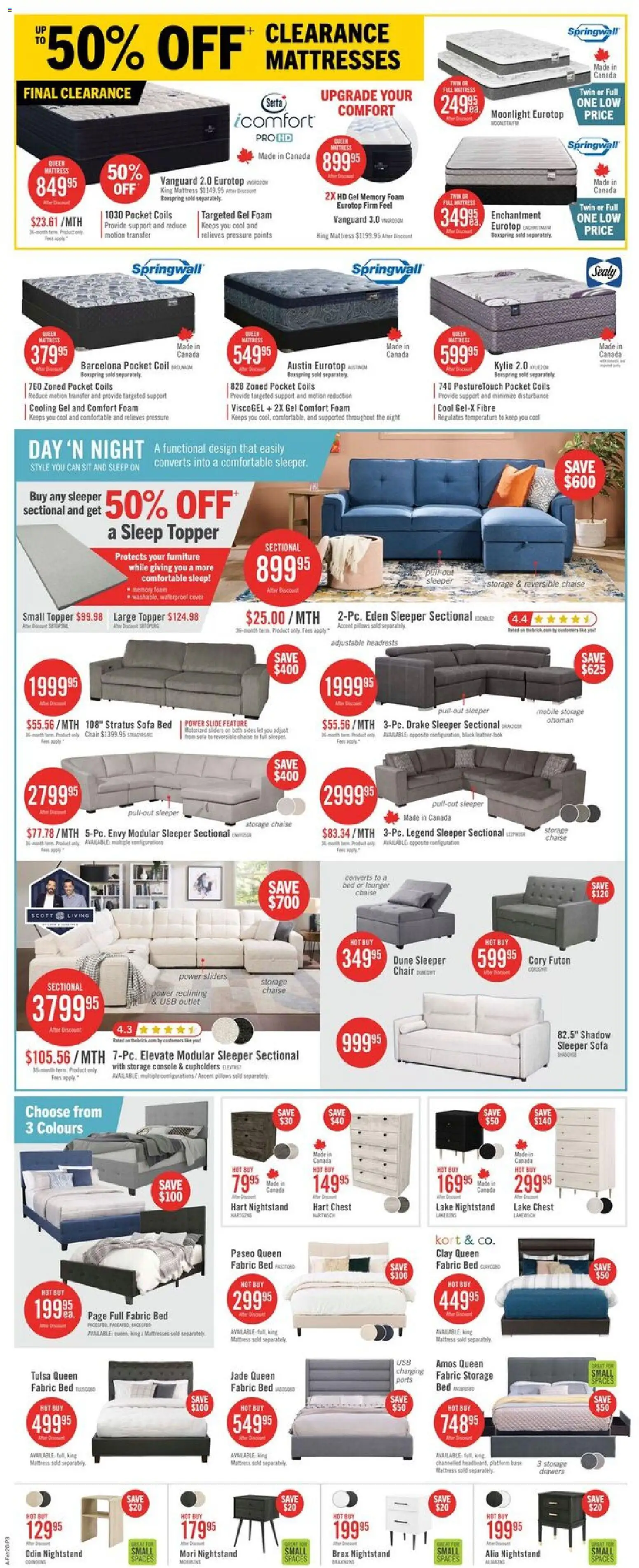 The Brick weekly flyer / circulaire - page 7- valid from Feb 18, 2026