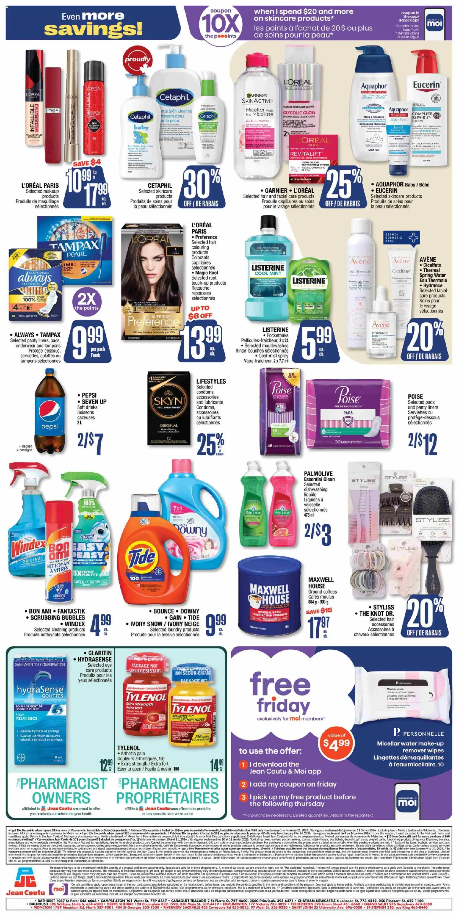 Jean Coutu weekly flyer - page 2- valid from Jan 8, 2026