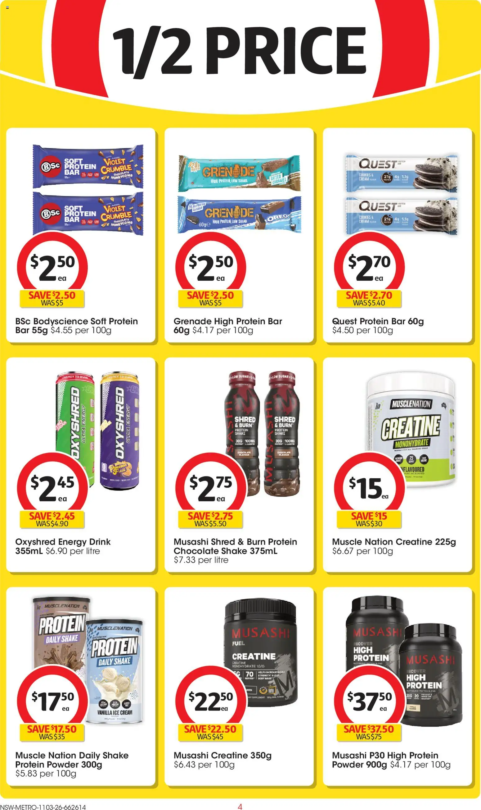 Coles catalogue  - page 4- valid from 11/03/2026