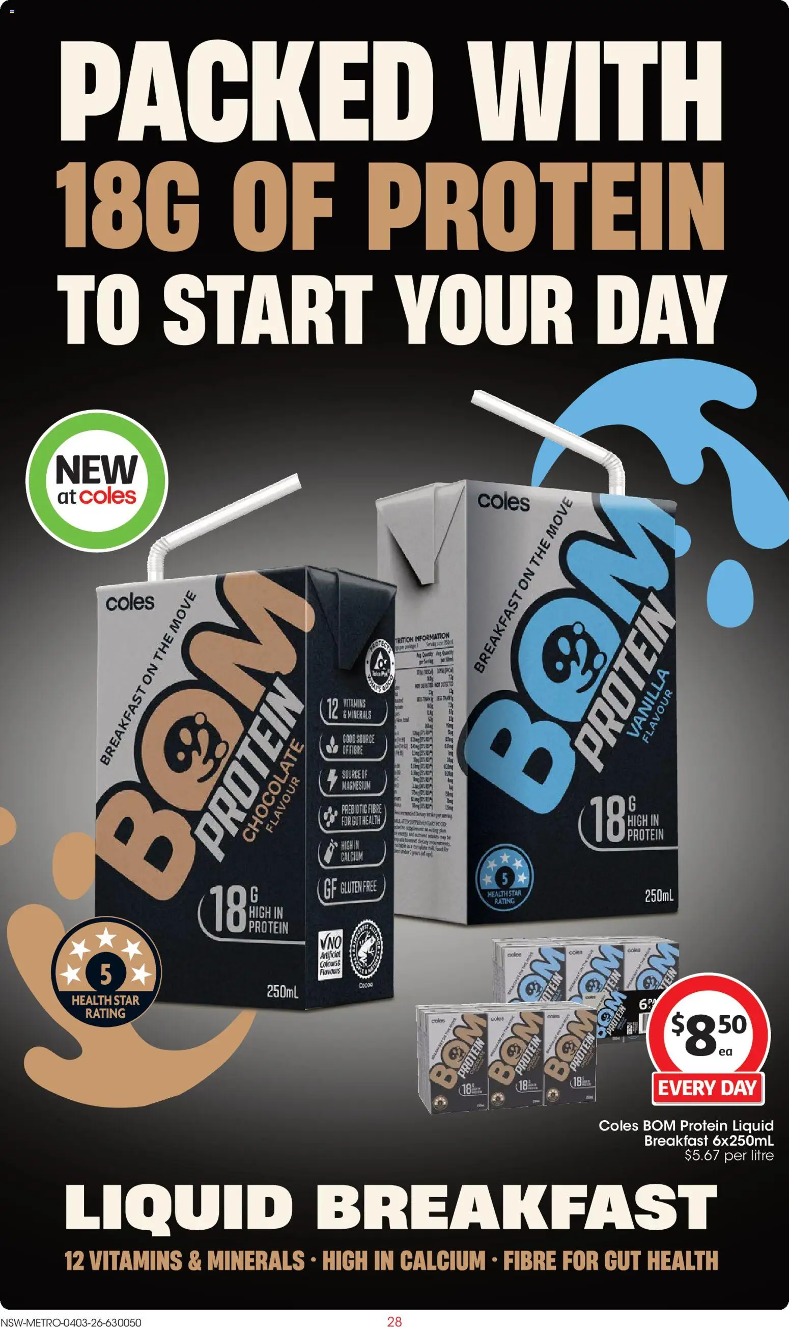 Coles catalogue  - page 28- valid from 04/03/2026