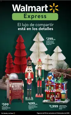Walmart Express folleto Navidad válido desde 03/11/2025